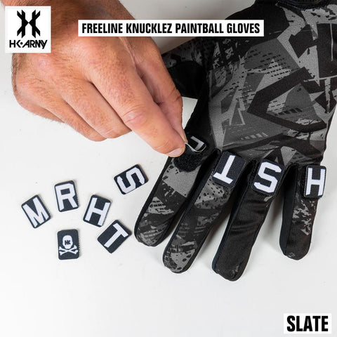 HK Army Freeline Knucklez Paintball Gloves - Slate