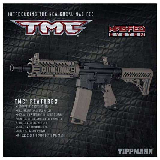 Tippmann TMC MAGFED  Elite Remote CO2 Paintball Gun Package