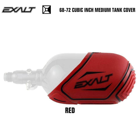 Exalt 68-72 Cubic Inch Compressed Air HPA Paintball Tank Cover - Red - PaintballDeals.com