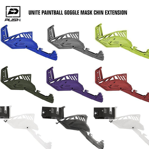 Push Unite Paintball Mask Goggle Chin Extension - PaintballDeals.com