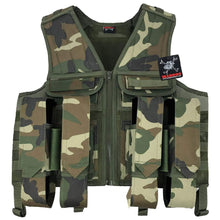 CLEARANCE Maddog Tactical Paintball Battle Vest Woodland Camo Airsoft Milsim USED But NOT Abused