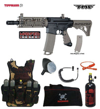 Tippmann TMC MAGFED Lieutenant HPA Tactical Camo Paintball Gun Package