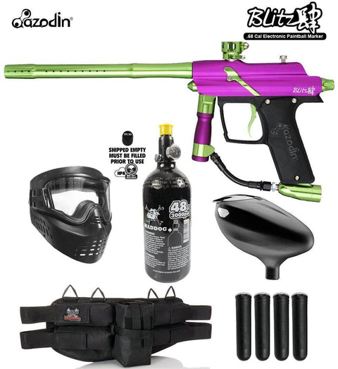 Maddog Azodin Blitz 4  Electronic Starter HPA Paintball Gun Package