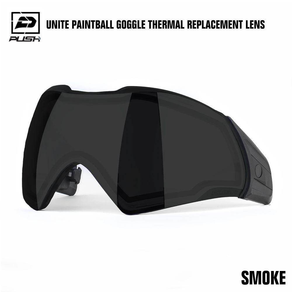 Push Unite Paintball Mask Goggle Thermal Replacement Lens w/ Protective Case - PaintballDeals.com